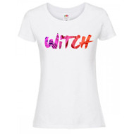 Womens Witch Supernatural Magic Witchcraft White Lady Fit T-Shirt