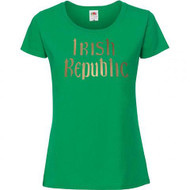 Womens Irish Republic Ireland Independent State Green Lady Fit T-Shirt