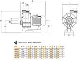 Certikin Hurricane Commercial Swimming Pool Pump Dimensions Without Pre-Filter