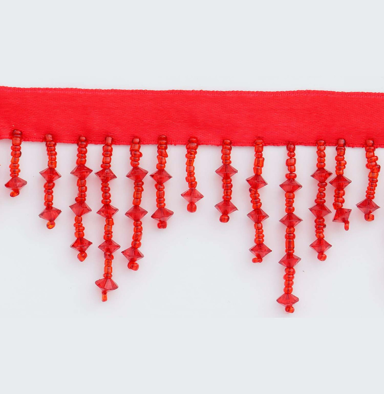 1 1/2 Inch Long Acrylic Beaded Fringe for Lampshades
