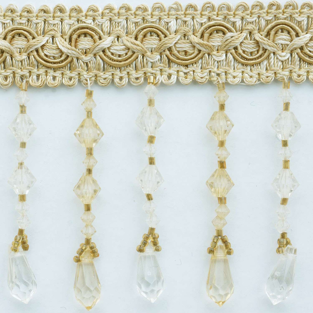 Acrylic Beaded Fringe for lampshade and curtains