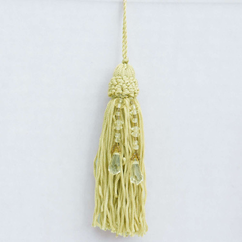 gold rayon Beaded Tassel