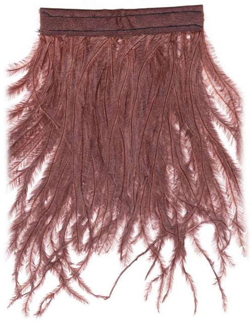 brown Ostrich Fringe feather fringe