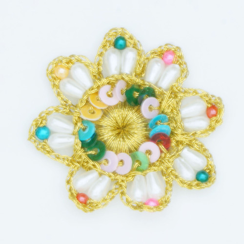 1 Inch Wide Beaded Appliques-AAP-33