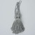 2 Inch chainette Rayon Tassel With 2 Inch Loop silver