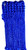 Chainette fringe royal blue
