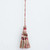 4 Inch Decorative Tassel W/ 4 Inch Loop, red and gold tassel with loop attachment.