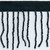 Bugle seed Glass Bead Fringe black