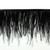 black ostrich feather fringe trim