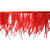 red Ostrich Fringe feather fringe