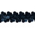 Sequin trim lace BLACK