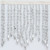 Metallic silver Bead Fringe