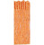 metallic chainette fringe orange