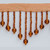 Glass Beaded Fringe amber