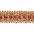 Gimp lace trim burgundy