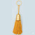 gold Brass Metal Key FOB Tassel with bullion fringe MKT-2