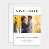 Classic Script Photo Save the Date