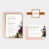 Botanical Monogram Invitation Sample