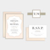 Elegant Love Monogram Invitation Sample