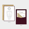 Timeless Panel Pocket Invitation Sample