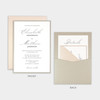 Simply Elegant Panel Pocket Invitation Sample