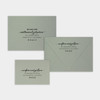 Modern Script Panel Pocket Invitation Sample