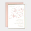 Classic and Elegant Panel Pocket Invitation Sample