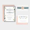 Elegant Garden Wax Seal Invitation Sample