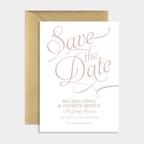 Classic and Elegant Save the Date