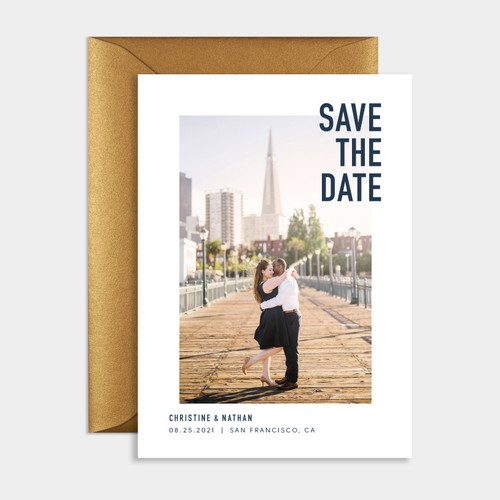 Modern and Bold Photo Save the Date