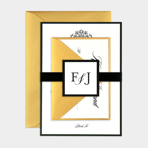 Opulent Monogram Invitation Sample