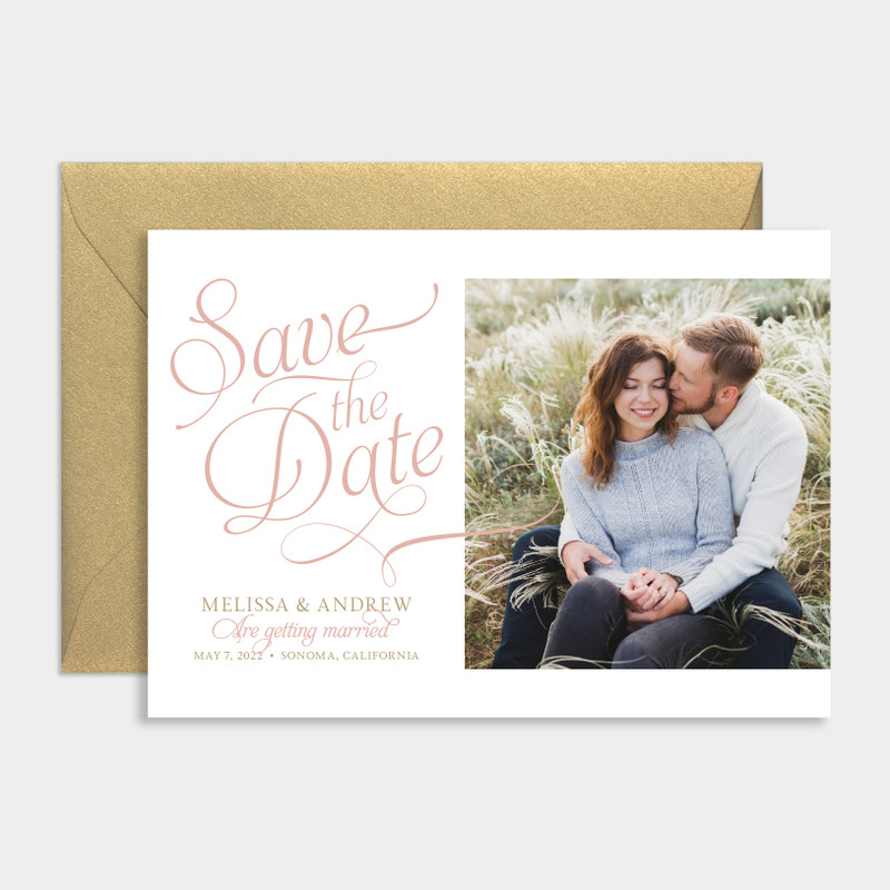 Classic and Elegant Photo Save the Date