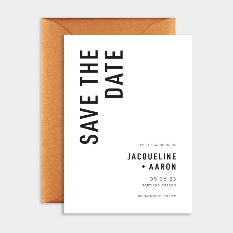 Contemporary Save the Date