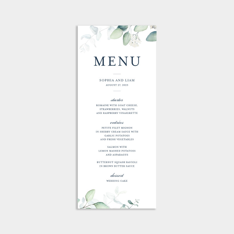 Ethereal Garden Menu