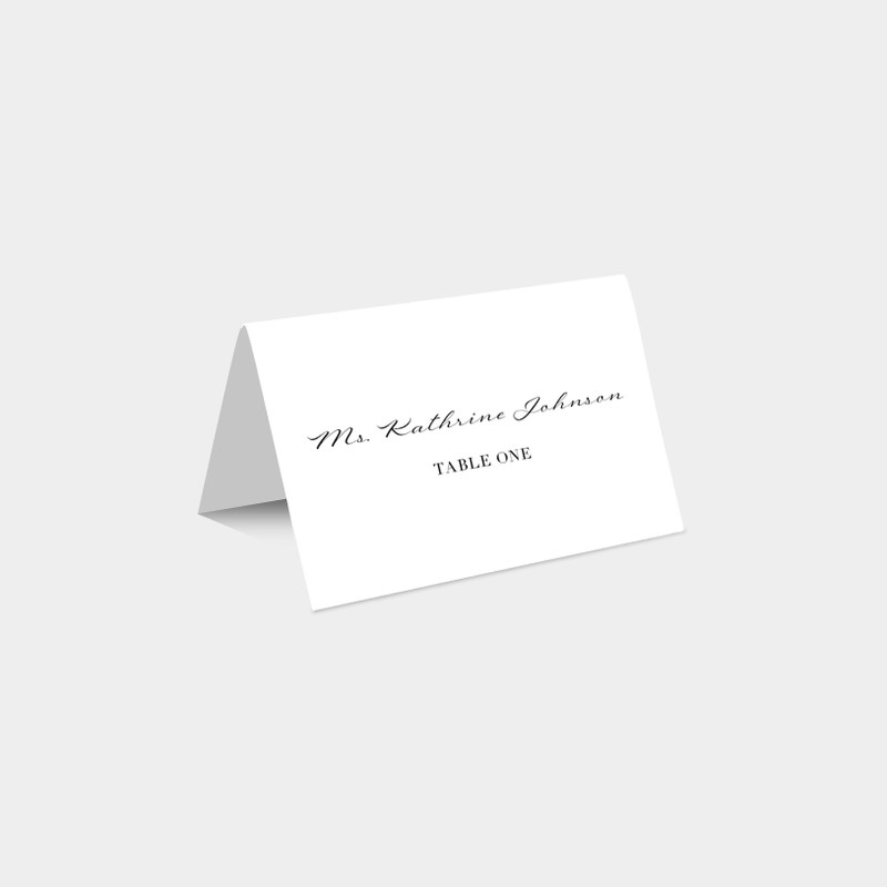 Black Tie Place Card