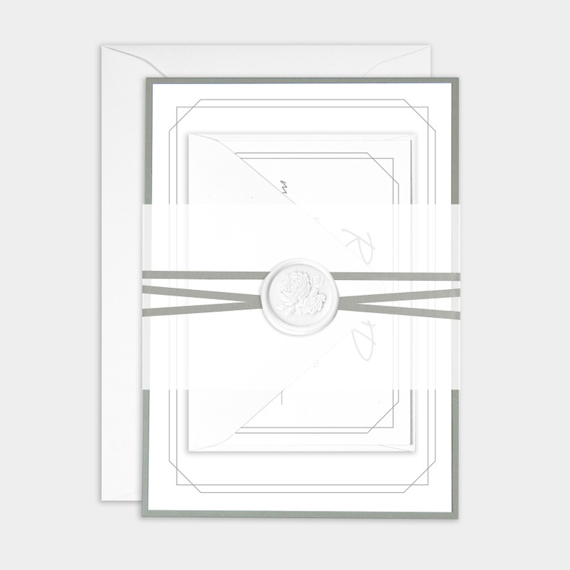 Simply Chic Wax Seal Invitation Sample