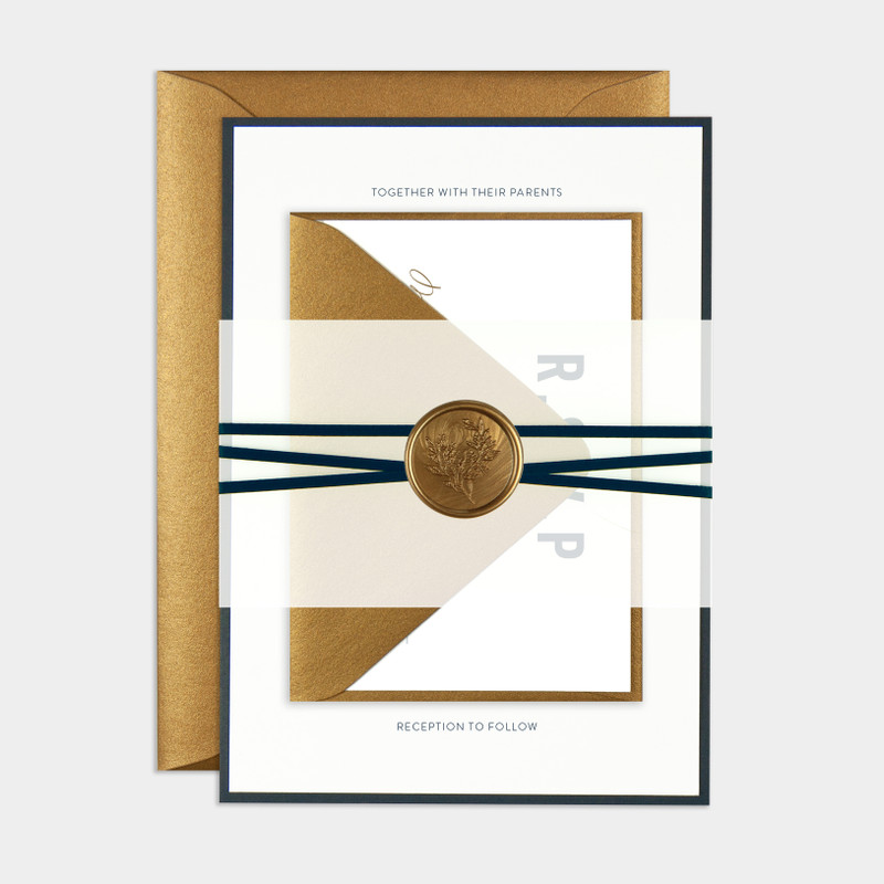 Sans Wax Seal Invitation Sample