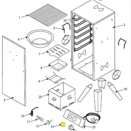 Smoker, Ignitor Knob for 36&48in_41-0115