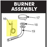 Smoker, Ignitor Electrode Assembly for 36&48in_41-0118