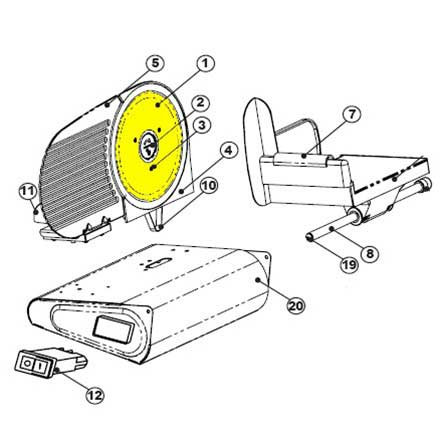 Meat Slicer 9in - Stainless Steel Blade 8 5/8in_61-0902