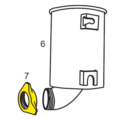 Front Ring Nut 7 11 lb Sausage Stuffer_86-0721