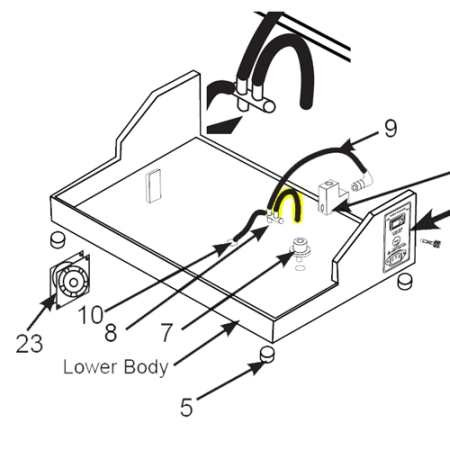 Vacuum Sealer PRO 2100 - Main Vac Chamber Tube, Short_08-0413-S