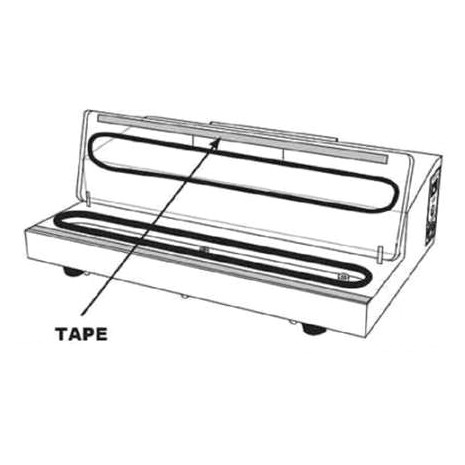 Vacuum Sealer - Seal Bar Tape, Upper, 10mm_08-0425