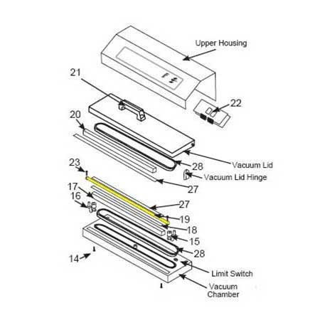 Vacuum Sealer - Seal Bar Heating Element_08-0427