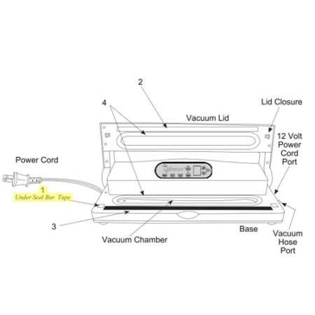 Seal Bar Heating Element Harvest Guard Sealer_08-1127