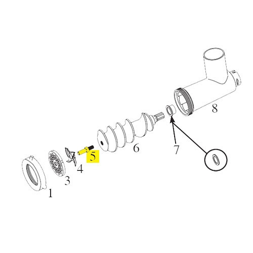 Grinder #12 Electric - Auger Pin_08-1249