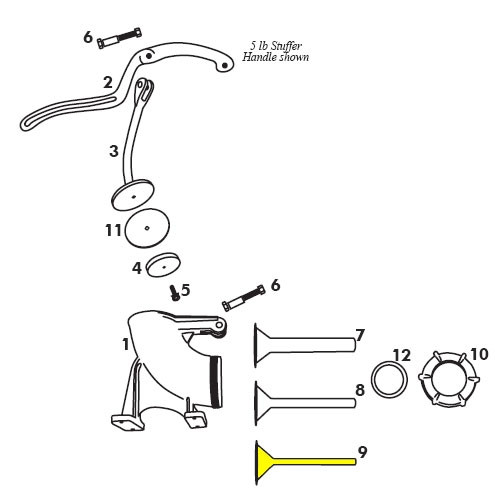 Stuffer Manual - Funnel, 10mm for 3 & 5 lb_36-0039