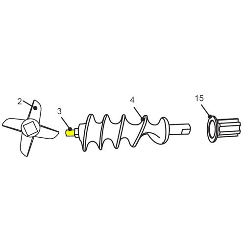 Grinder #8 Manual - Auger Pin_36-0804