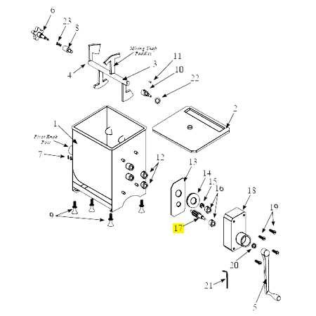 Drive Shaft, 44 lb Meat Mixer_36-2017