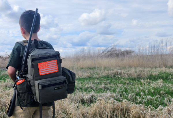Kids Hunting Pack ranger green youth backpack.